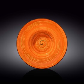Тарелка глубокая Wilmax England Spiral, d=25.5 см, 1.5 л, цвет оранжевый