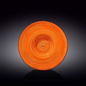Тарелка глубокая Wilmax England Spiral, d=24 см, 200 мл, цвет оранжевый