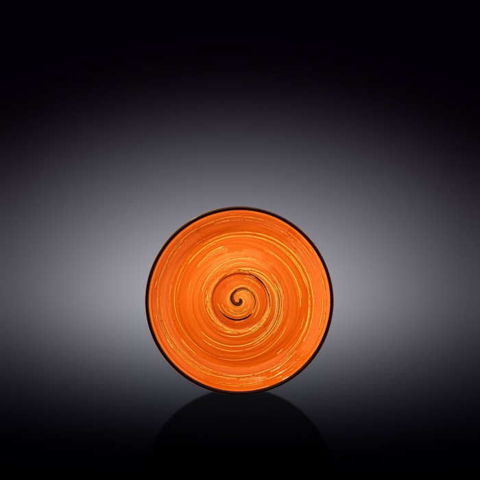 Блюдце Wilmax Spiral, d=12 см, цвет оранжевый