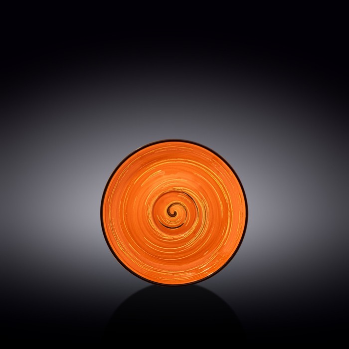 Блюдце Wilmax Spiral, d=14 см, цвет оранжевый