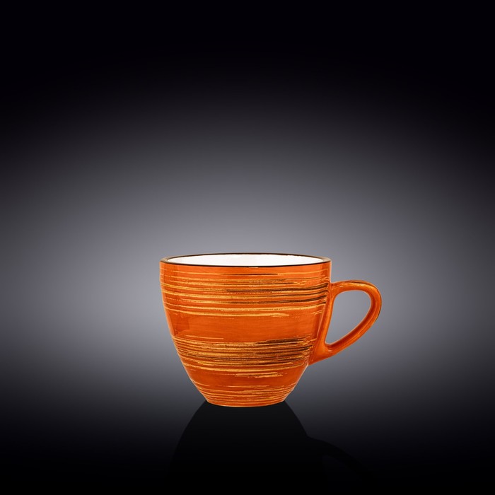 Чашка Wilmax Spiral, 300 мл, цвет оранжевый