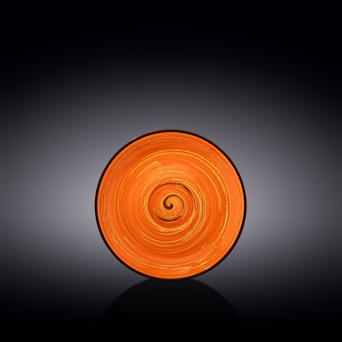 Блюдце Wilmax England Spiral, d=15 см, цвет оранжевый
