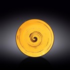 Тарелка круглая Wilmax England Spiral, d=23 см, цвет жёлтый - фото 307149417