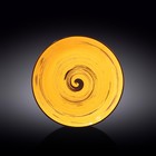Тарелка круглая Wilmax England Spiral, d=25.5 см, цвет жёлтый - фото 297319953