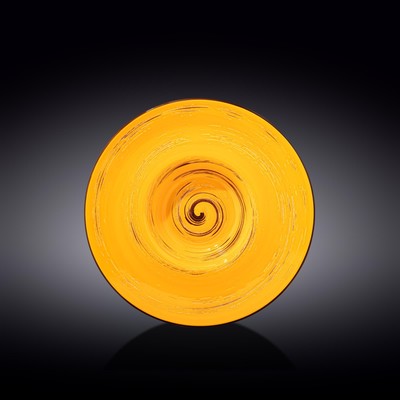 Тарелка глубокая Wilmax England Spiral, d=24 см, 200 мл, цвет жёлтый