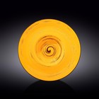 Тарелка глубокая Wilmax England Spiral, d=27 см, 250 мл, цвет жёлтый - фото 297319963