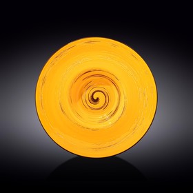 Тарелка глубокая Wilmax England Spiral, d=27 см, 250 мл, цвет жёлтый