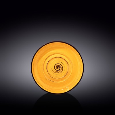 Блюдце универсальное Wilmax England Spiral, d=16 см, цвет жёлтый