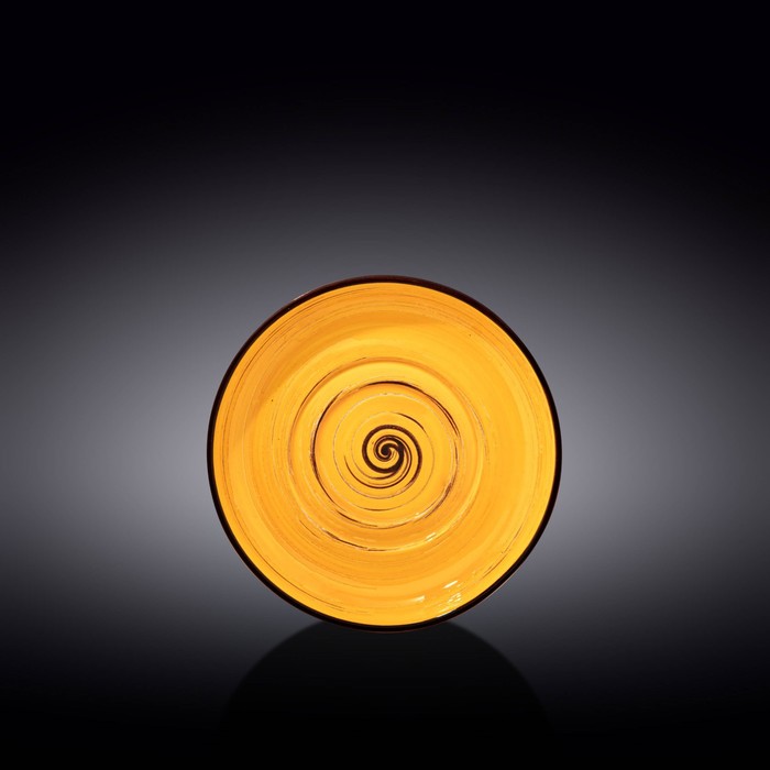 Блюдце универсальное Wilmax England Spiral, d=16 см, цвет жёлтый - фото 1907686052