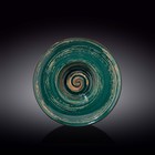 Тарелка глубокая Wilmax England Spiral, d=24 см, 200 мл, цвет зелёный - фото 297141903