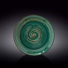 Тарелка глубокая Wilmax England Spiral, d=25.5 см, 350 мл, цвет зелёный - фото 298403352