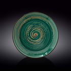 Тарелка глубокая Wilmax England Spiral, d=28.5 см, 500 мл, цвет зелёный - фото 297141905