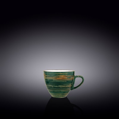 Чашка Wilmax England Spiral, 110 мл, цвет зелёный