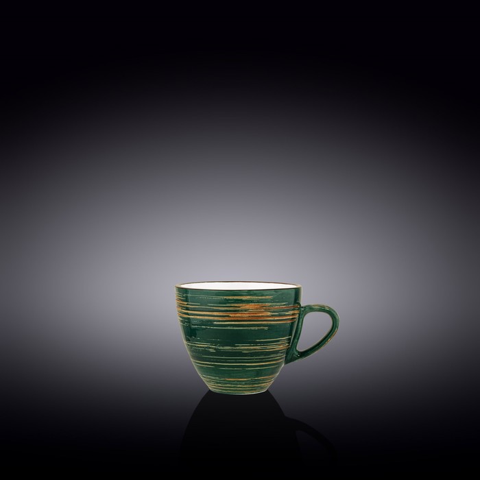 Чашка Wilmax England Spiral, 110 мл, цвет зелёный - Фото 1