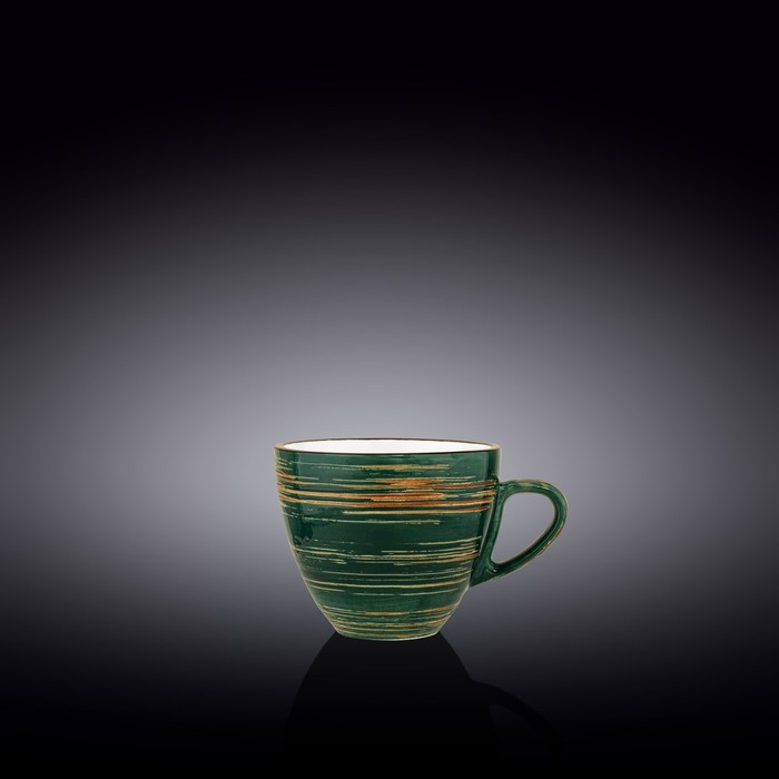 Чашка Wilmax Spiral, 190 мл, цвет зелёный