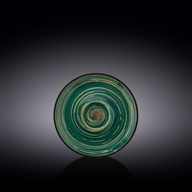 Блюдце Wilmax England Spiral, d=15 см, цвет зелёный
