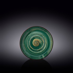 

Блюдце универсальное Wilmax Spiral, d=16 см, цвет зелёный