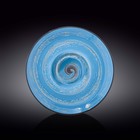 Тарелка глубокая Wilmax England Spiral, d=27 см, 250 мл, цвет голубой - фото 291579814