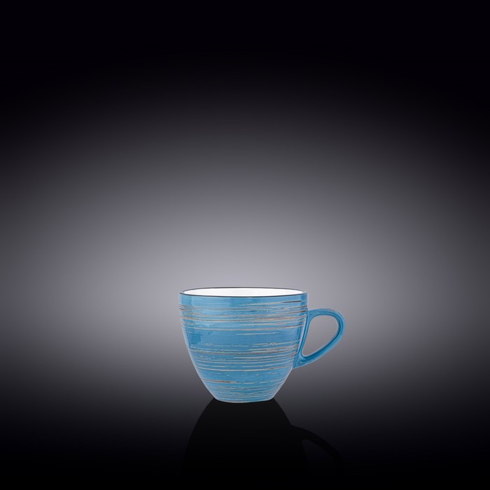 Чашка Wilmax Spiral, 110 мл, цвет голубой