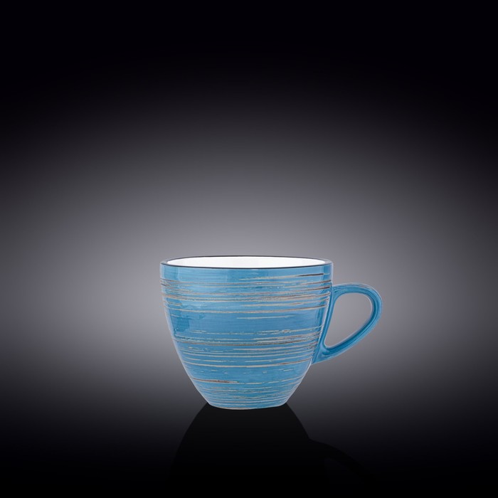 Чашка Wilmax England Spiral, 300 мл, цвет голубой