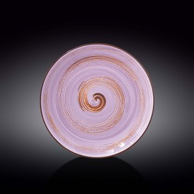 Тарелка круглая Wilmax England Spiral, d=25.5 см, цвет лавандовый