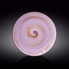 Тарелка круглая Wilmax England Spiral, d=28 см, цвет лавандовый - фото 291579832