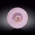 Тарелка глубокая Wilmax England Spiral, d=25.5 см, 1.5 л, цвет лавандовый - фото 291579834
