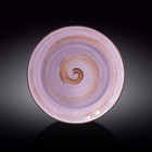 Тарелка глубокая Wilmax England Spiral, d=28.5 см, 500 мл, цвет лавандовый - фото 291579838