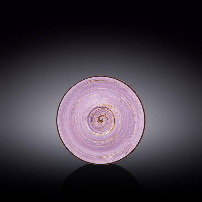 Блюдце Wilmax England Spiral, d=15 см, цвет лавандовый - фото 1907686114