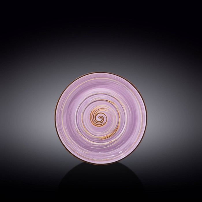 Блюдце универсальное Wilmax England Spiral, d=16 см, цвет лавандовый - Фото 1