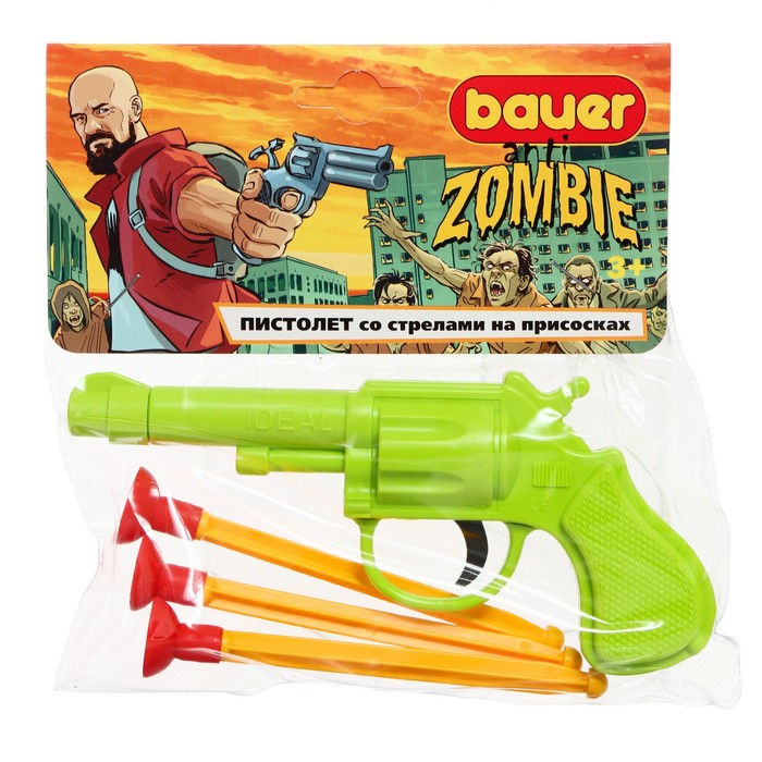 Пистолет «Анти-зомби», со стрелами на присосках - фото 1884148909