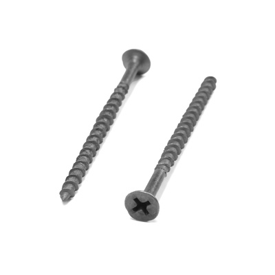Саморез по дереву 3.8(4.2)х64(65) мм, крупная резьба, фосфатированный, в упаковке 15 кг