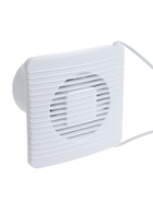 Вентилятор вытяжной ZEIN LOF-07, d=100 мм, 220 В, 15 Вт, сетка, кноп. выкл., с обр. клапаном - Фото 5