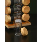 Набор для специй из стекла на бамбуковой подставке BellaTenero «Эко», 100 мл, 16 шт. - Фото 3