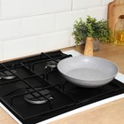Защитное покрытие для газовой плиты Доляна, 4 шт., тефлон, чёрное - Фото 1