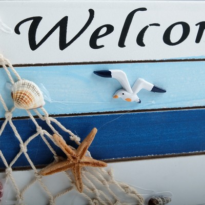 Декор настенный, панно «Морской стиль», дерево, 21×12 см