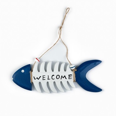 Настенный декор, панно «Рыбкин скелет», 27×10 см