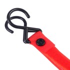 Крючок пластиковый для коляски на липучке, цвет красный - Фото 4