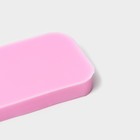 Молд Доляна «Следы», силикон, 9×4,7×1,3 см, цвет розовый - фото 4376325