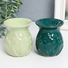 Аромалампа для эфирных масел «Незабудки», керамика, 8×7×7 см, МИКС - Фото 1