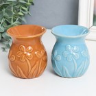 Аромалампа для эфирных масел «Незабудки», керамика, 8×7×7 см, МИКС - Фото 2