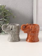 Аромалампа для эфирных масел «Слоник в цветах», керамика, 8.5×5.8×7.4 см, МИКС - Фото 3