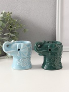 Аромалампа для эфирных масел «Слоник в цветах», керамика, 8.5×5.8×7.4 см, МИКС - Фото 4