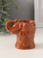 Аромалампа для эфирных масел «Слоник в цветах», керамика, 8.5×5.8×7.4 см, МИКС - Фото 5