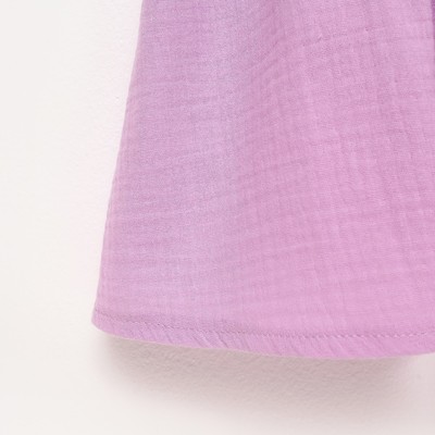 Платье для девочки с рюшами KAFTAN «Муслин», лиловое, размер 26 (80-86 см)