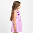 Платье детское с рюшей KAFTAN "Муслин", р.32 (110-116 см) лиловый - Фото 6