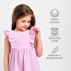 Платье детское с рюшей KAFTAN "Муслин", р.32 (110-116 см) лиловый - Фото 2