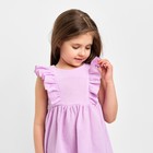 Платье детское с рюшей KAFTAN "Муслин", р.32 (110-116 см) лиловый - Фото 8