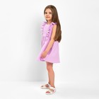 Платье детское с рюшей KAFTAN "Муслин", р.32 (110-116 см) лиловый - Фото 9