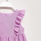 Платье детское с рюшей KAFTAN "Муслин", р.32 (110-116 см) лиловый - Фото 12
